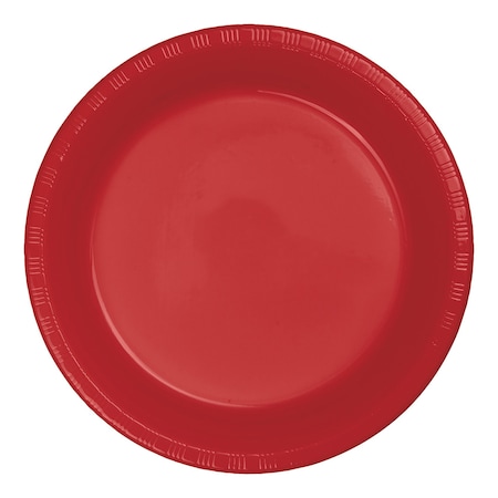 Classic Red Plastic Dessert Plates, 7, 240PK
